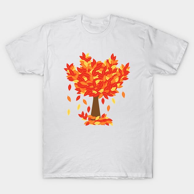 Autumn Tree T-Shirt by Orchyd